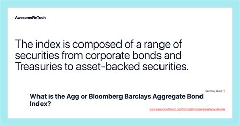 barclays aggregate bond index morningstar.